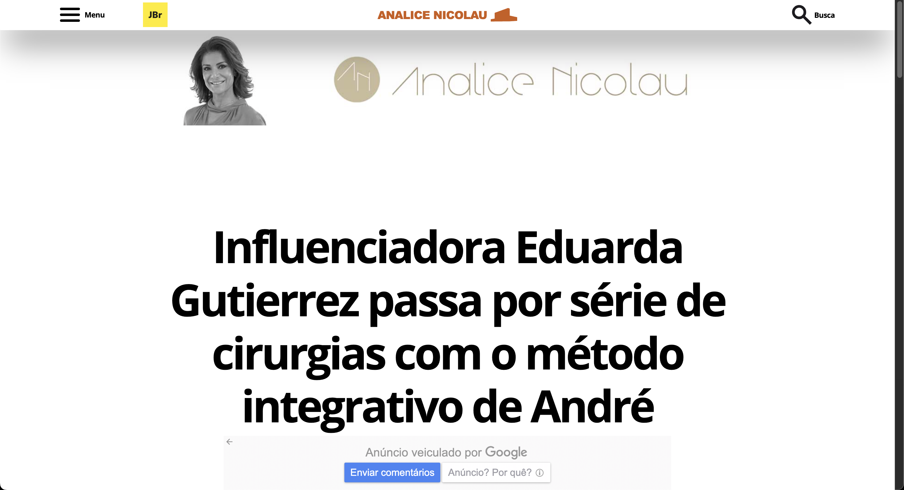 Matéria na imprensa sobre o Dr. André Oliveira