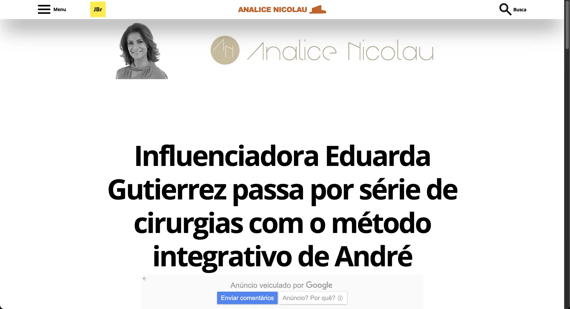 Matéria na imprensa sobre o Dr. André Oliveira